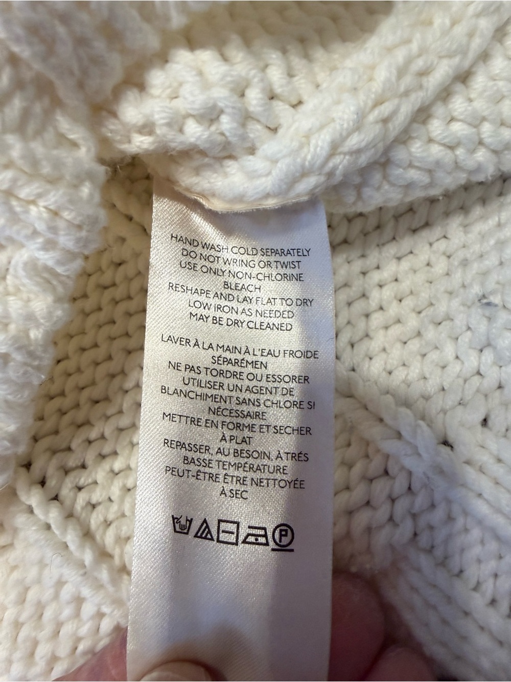 Free People Sandre Pullover Cream Cable Knit Cropped Sweater - Picture 5 of 8